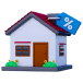House with discount tag icon fifth step transparent