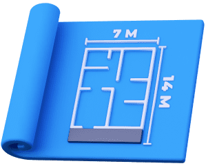 Blueprint icon first step transparent