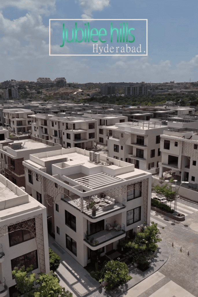 Jubilee Hills ultra-luxury villas community master plan aerial view